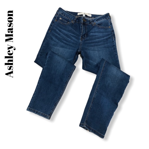 Ashley Mason Denim - Ashley Mason Bow Zipper Back Jeans Size 9